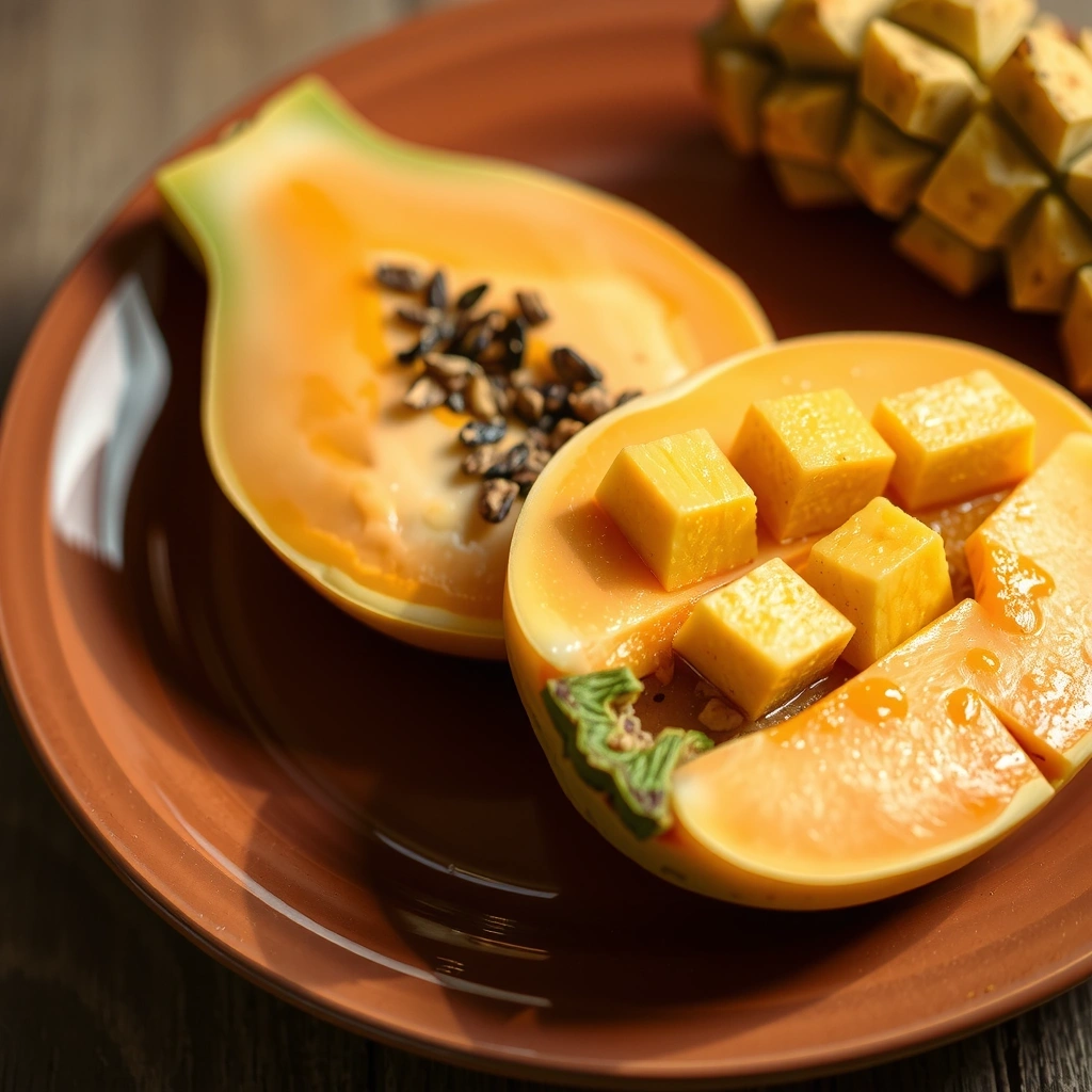 Tropical fruits texture